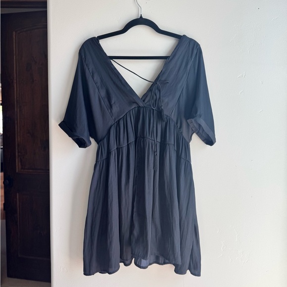 Mustard Seed Dark Navy V Neck Mini Dress size S - Picture 5 of 5